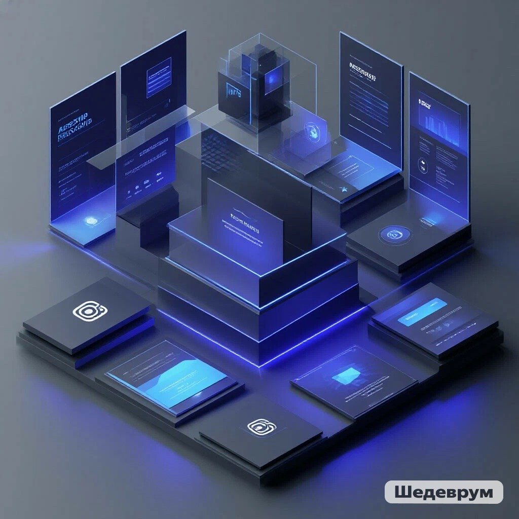 Marketing and advertising design visual
